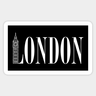 London, England Big Ben Tower Sticker